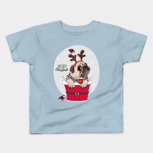 Pug Christmas Kids T-Shirt